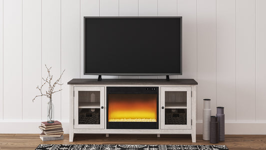 Mueble para TV Dorrinson de 60" con chimenea eléctrica