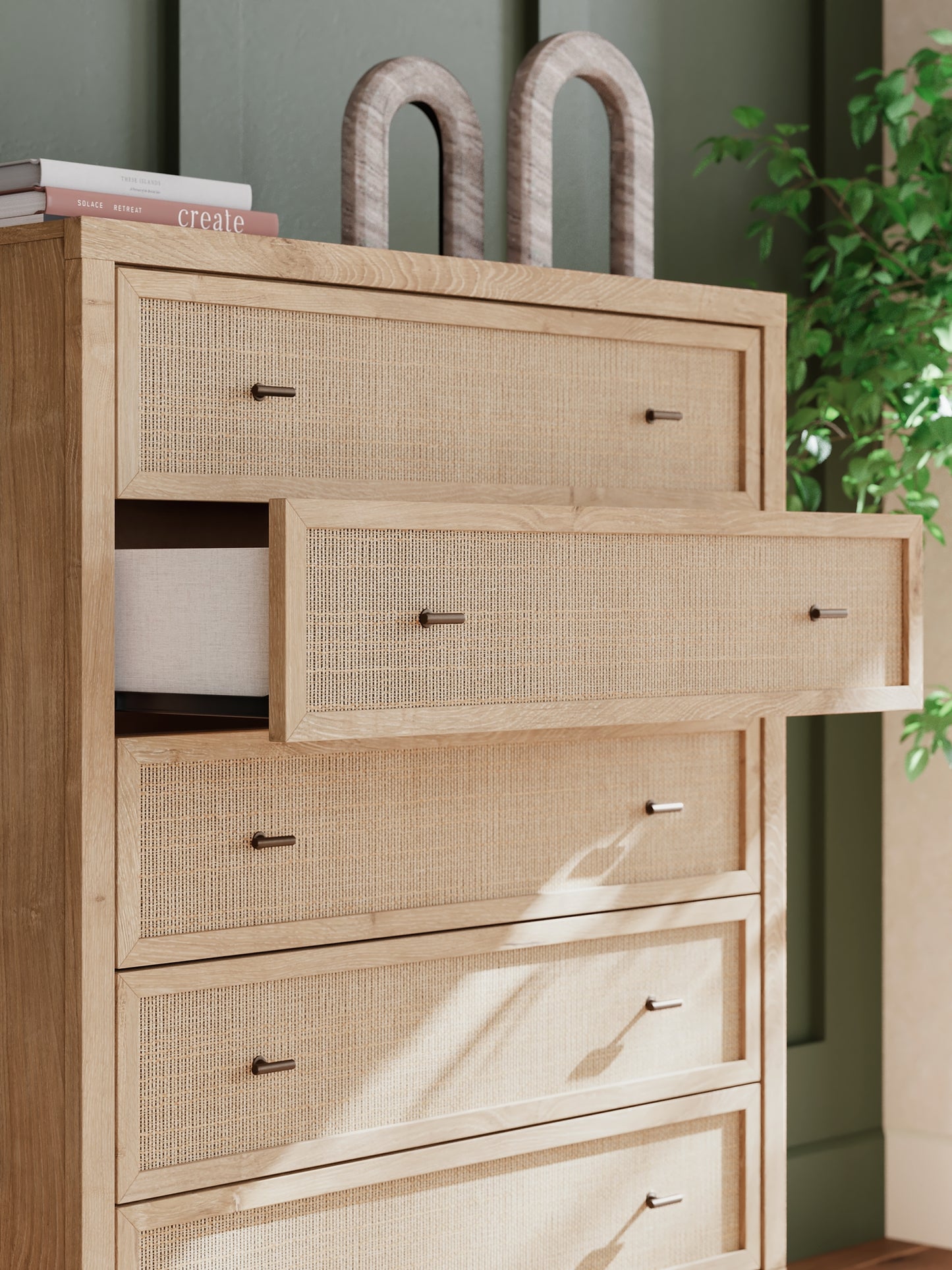 Cielden Five Drawer Wide Chest