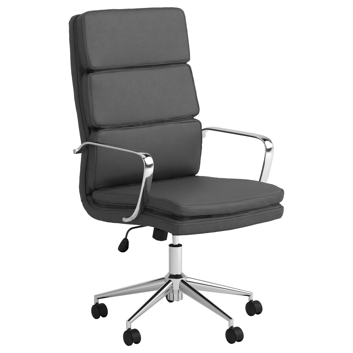 Ximena High Back Upholstered Office Chair Grey