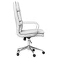Ximena High Back Upholstered Office Chair White