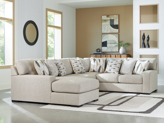Seccional Laurelgrove de 4 piezas con chaise longue