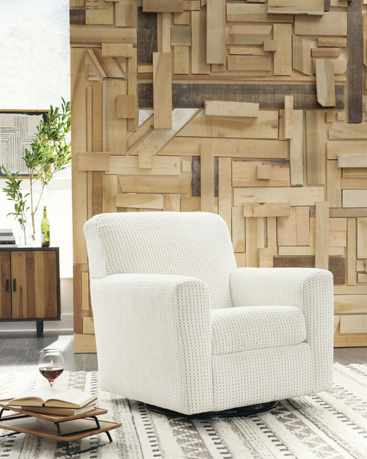 Sillón giratorio con acento deslizante Herstow