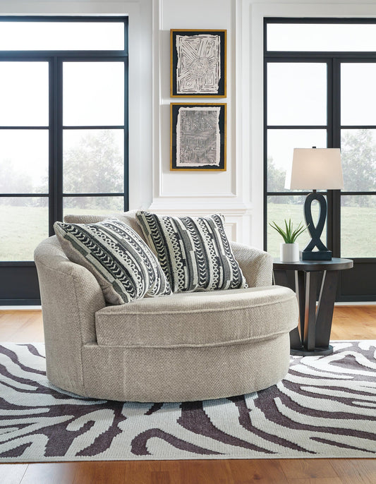 Silla giratoria extragrande con acento Calnita