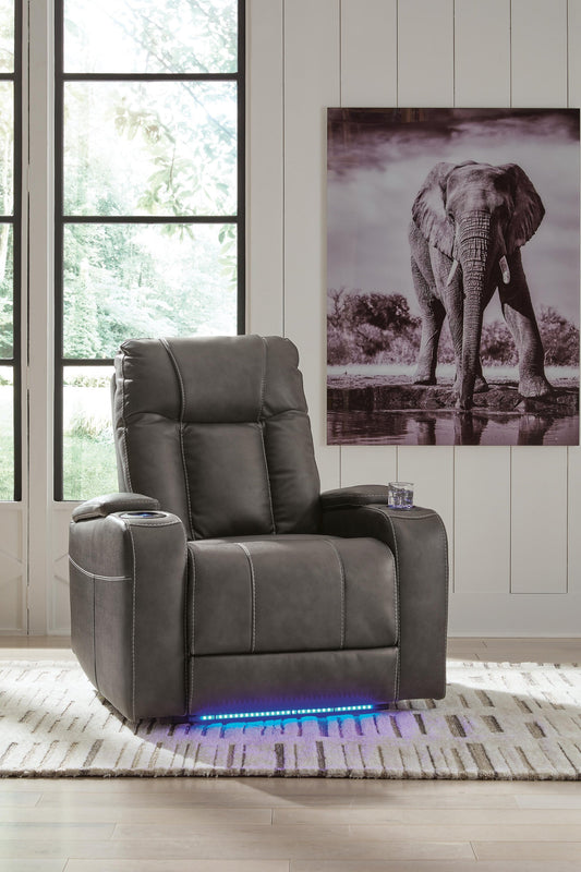 Sillón reclinable eléctrico Feazada/reposacabezas ajustable