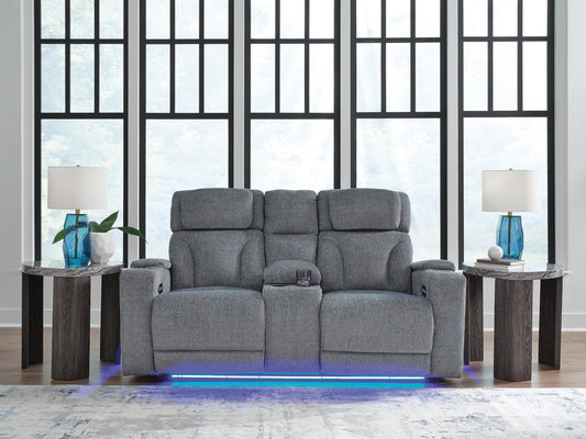 Estudio Cave PWR REC Loveseat/CON/ADJ HDRST