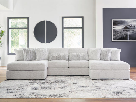 Seccional de 4 piezas Cuddle Plush con chaise longue