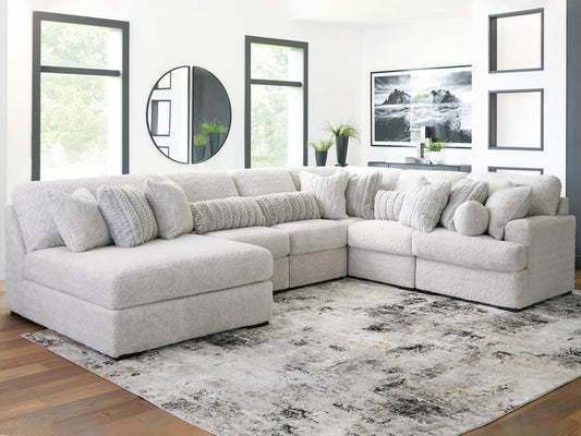 Seccional de 6 piezas Cuddle Plush con chaise longue