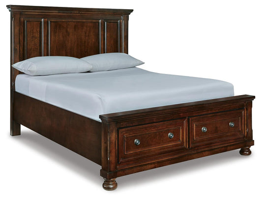 Cama Queen Porter con almacenamiento y paneles