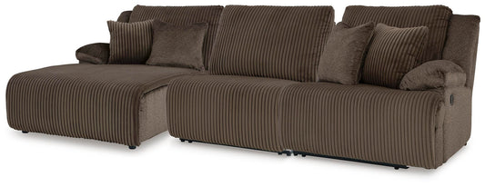 Sofá seccional tipo chaise longue de 3 piezas de primera calidad