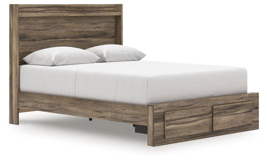 Cama Queen Elbrim con almacenamiento y paneles