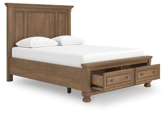 Cama Feddinger Queen con almacenamiento y paneles
