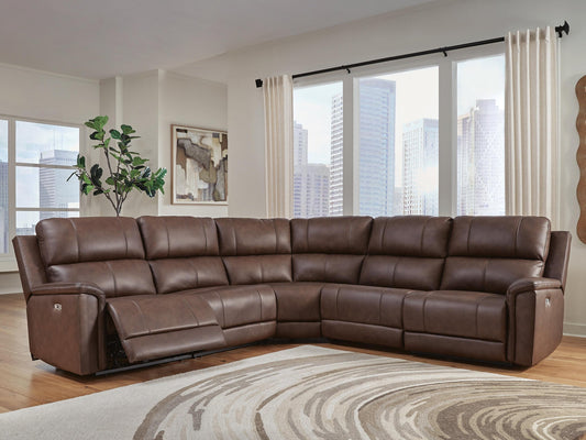 Seccional reclinable eléctrico Bleckley de 5 piezas