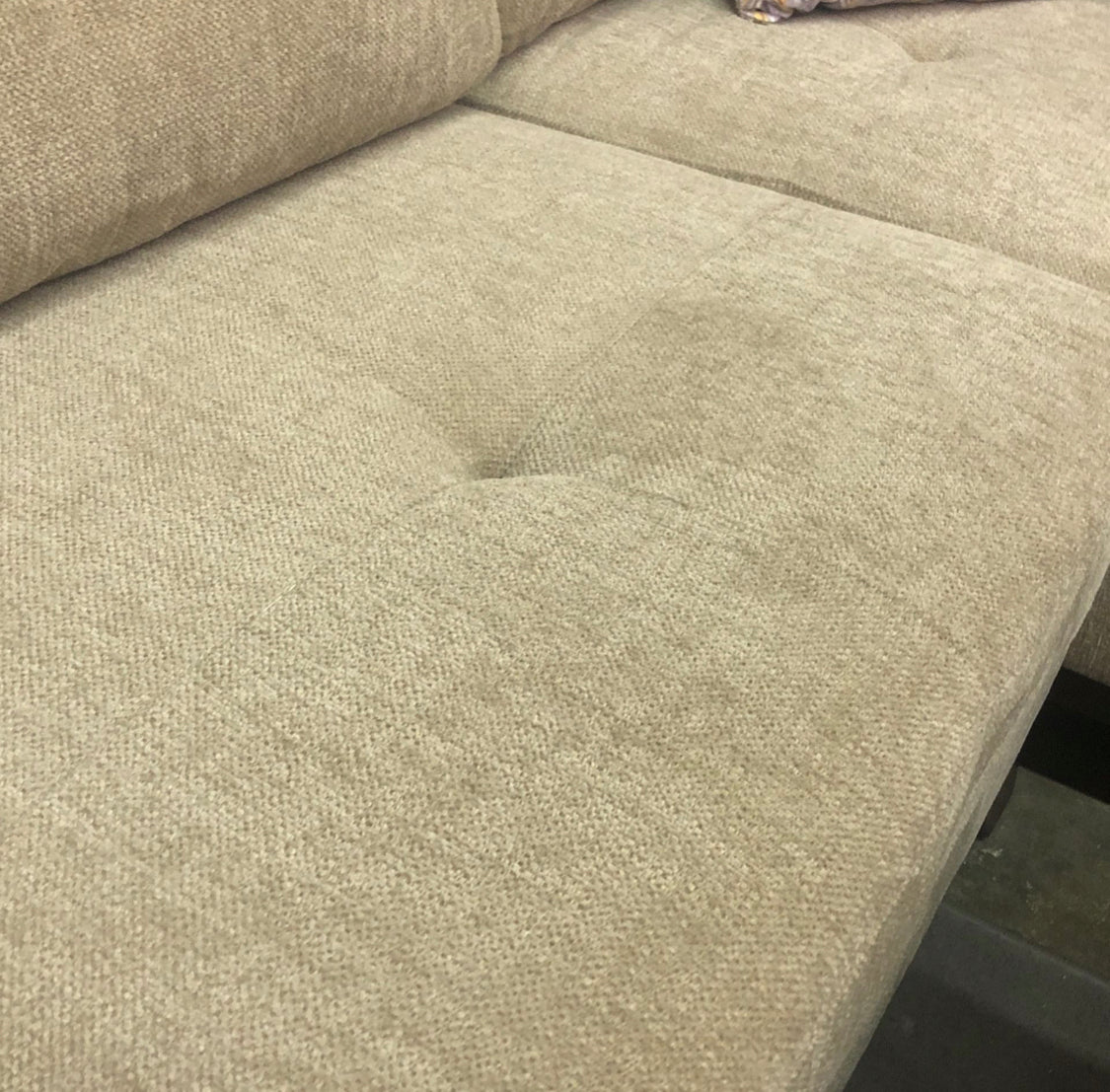 Medium Beige Monk Sectional Sofa
