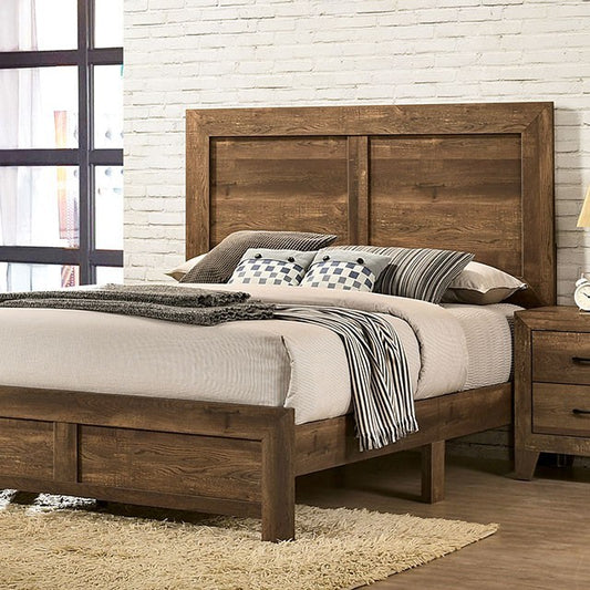 Cooper Rustic Wood Queen Bed frame