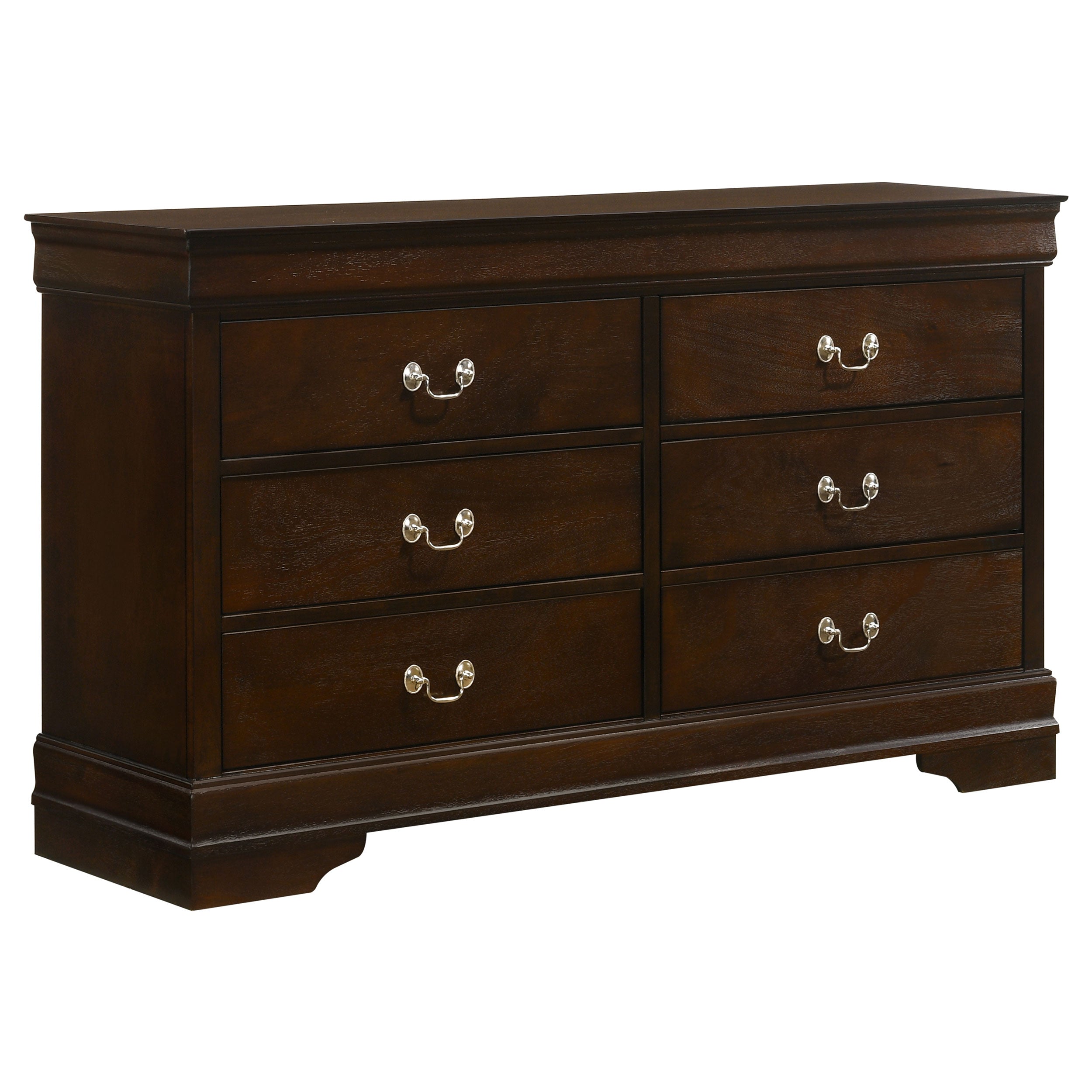 Louis Philippe 6-Drawer Dresser Cappuccino Louis Philippe 6-Drawer Dresser Cappuccino