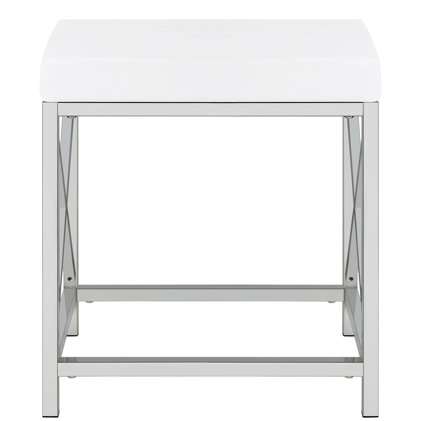 Eliza 2-piece Vanity Set with Hollywood Lighting White and Chrome