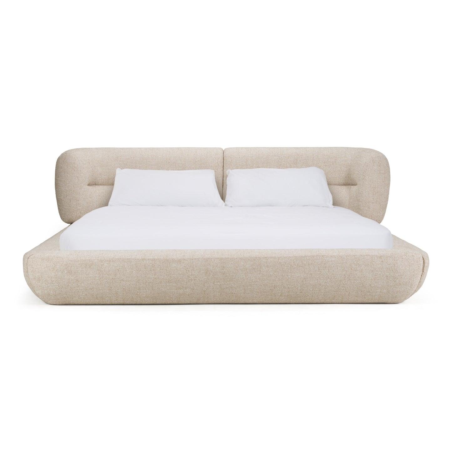 Château Modern Cream Fabric Bed Frame