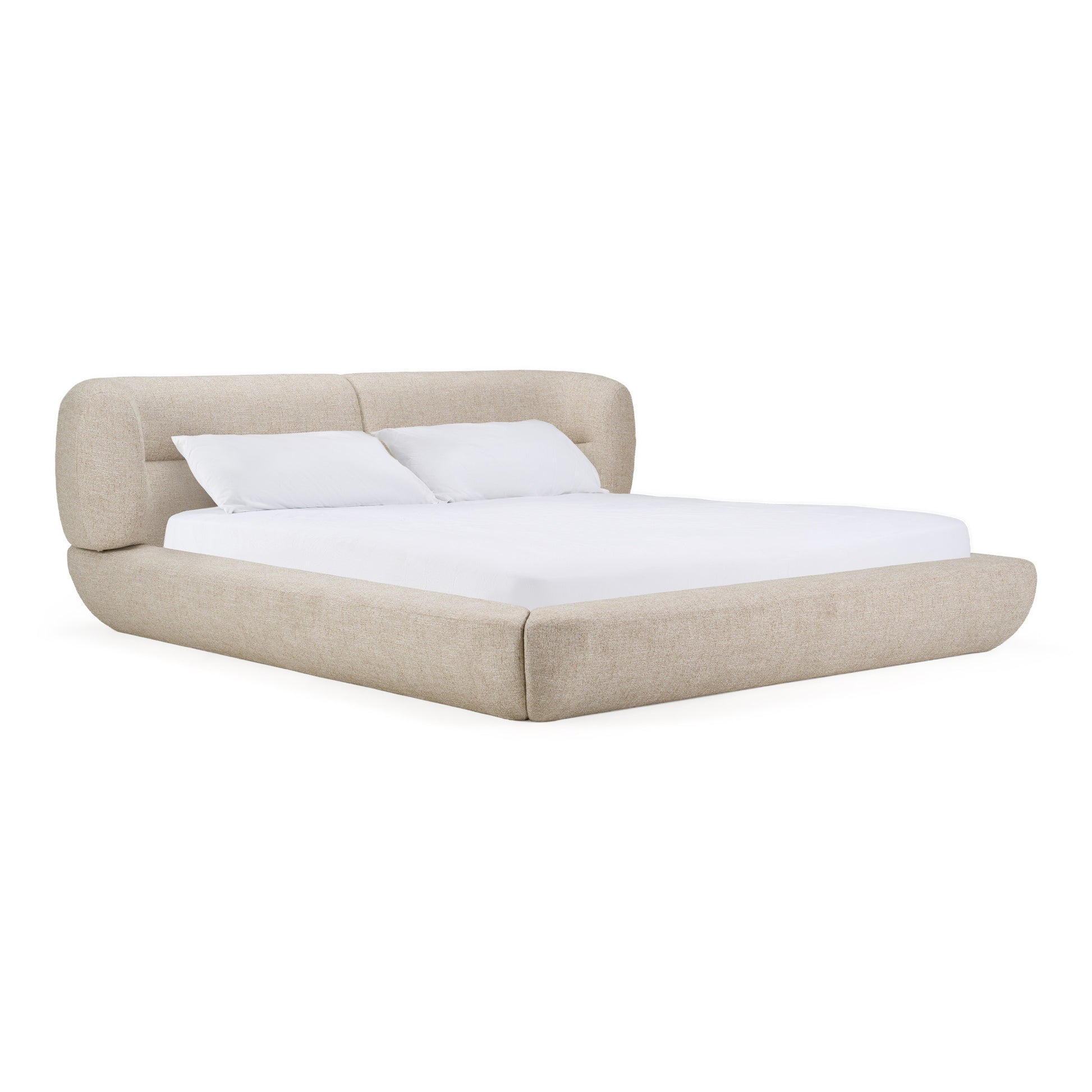 Château Modern Cream Fabric Bed Frame
