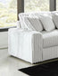 Retro Lounge Ultra Plush Feather Cloud 140” Sectional Sofa — detail
