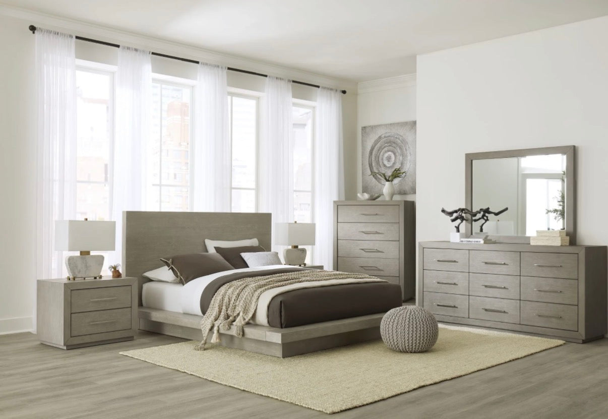 Triade Wood Platform Bed Frame — detail