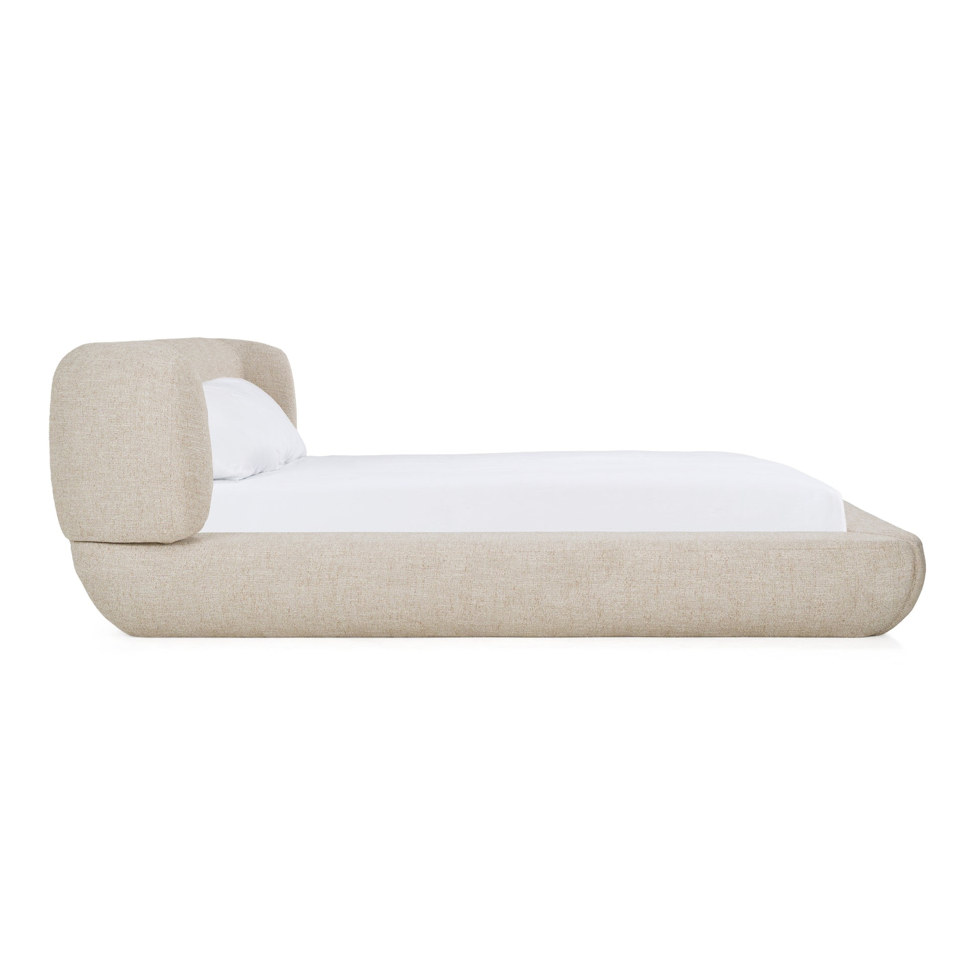 Château Modern Cream Fabric Bed Frame