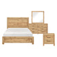 Doncic 4 PC Natural Color Bedroom Set