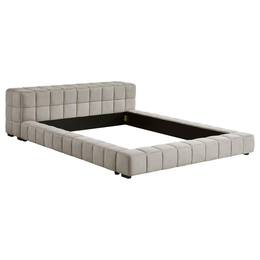 Unity Queen Taupe Color Bed Frame