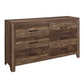 Doncic Brown 3 PC Full Size Bedroom Set - Full Bed Frame - Dresser - Nightstand