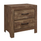 Doncic Brown 3 PC Full Size Bedroom Set - Full Bed Frame - Dresser - Nightstand
