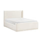 Leyla Cal King Textured Fabric Platform Bed Frame