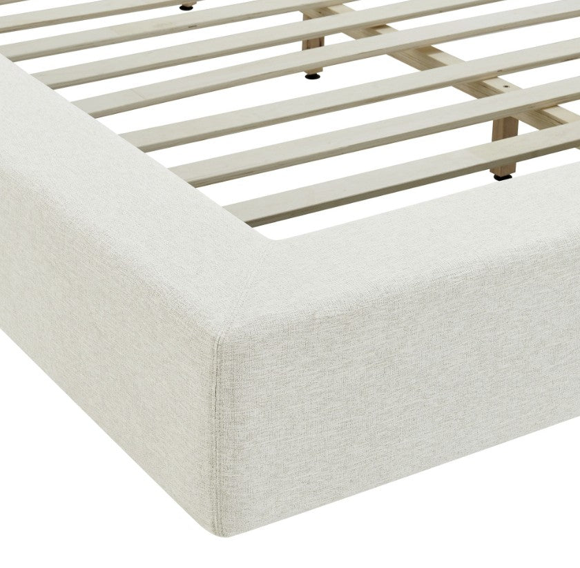 Luxury Cloud Soft Chenille Fabric Platform Bed Frame