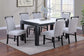 Kelvin 6 PC Marble Top Dining Set with Bench