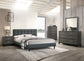 Shrader Queen Dark Grey Platform Bed Frame