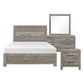 Doncic Queen Rustic Wood 4 PC Bedroom Set