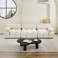 Bellini 3 pc Ivory Velvet Sofa