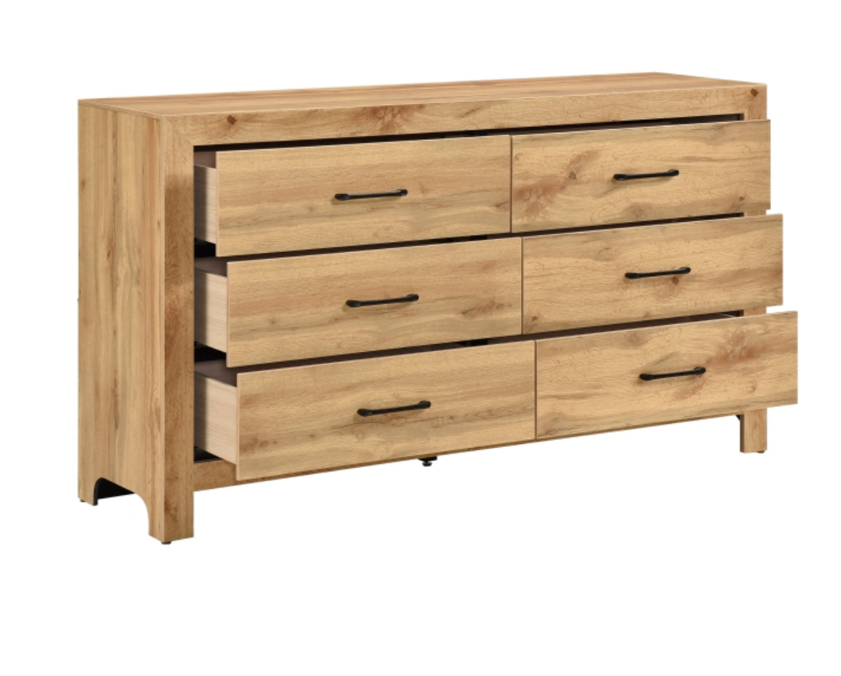 Doncic 4 PC Natural Color Bedroom Set