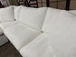 Sky Air Feather Cloud White Linen 120" Sectional Sofa Couch