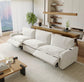 Celeste Tan Color 4 Piece Modular Reclining Sectional Sofa with Heated Seats