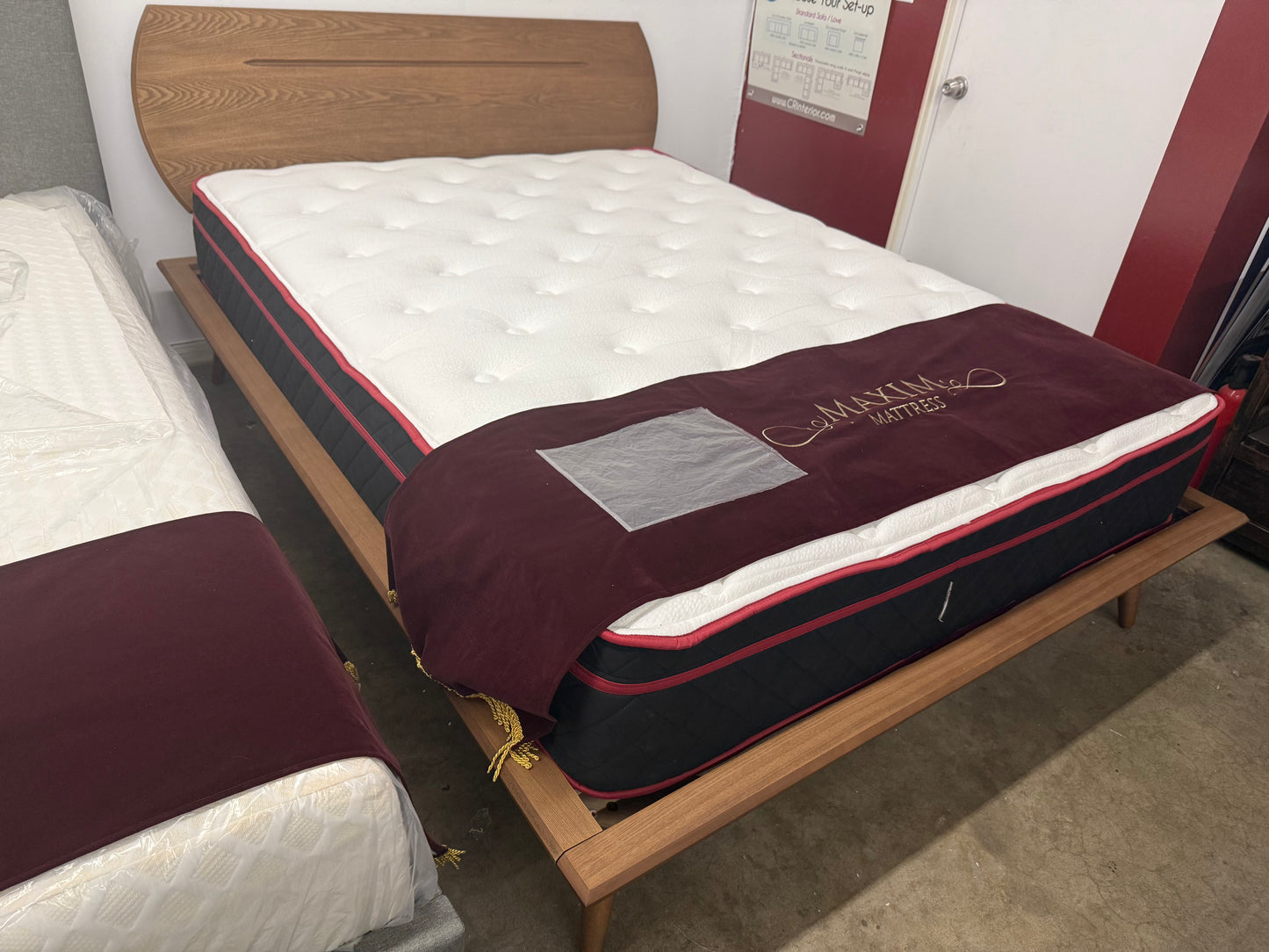 Luke Full Size Mid Century Modern Bed Frame