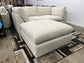 84" Dreamscape 3 Piece Feather Cloud Sectional Sofa with Ottoman Chaise