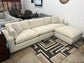 Dreamscape 4 PC 140" Feather Cloud Sectional Sofa with Reversible Ottoman