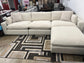 Dreamscape 4 PC 140" Feather Cloud Sectional Sofa with Reversible Ottoman
