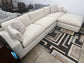 Dreamscape 4 PC 140" Feather Cloud Sectional Sofa with Reversible Ottoman
