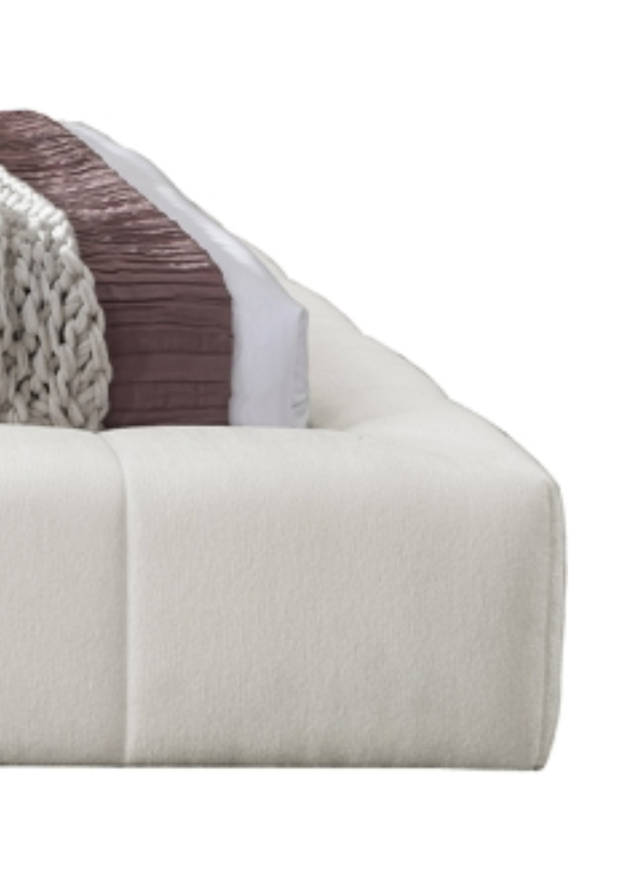 Marco de cama Jackson King Size en color crema claro