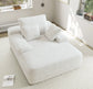 Ivory Boneless Corduroy Oversized Chaise Lounge Chair