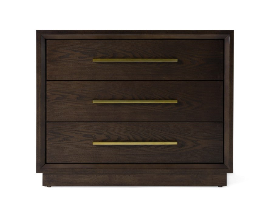 Chalet Contemporary Brown Oak Nightstand
