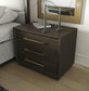 Chalet Contemporary Brown Oak Nightstand