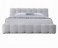 Laravia Grey Chenille Fabric Cloud Bed Frame