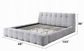 Laravia Grey Chenille Fabric Cloud Bed Frame