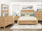 Doncic 4 PC Natural Color Bedroom Set